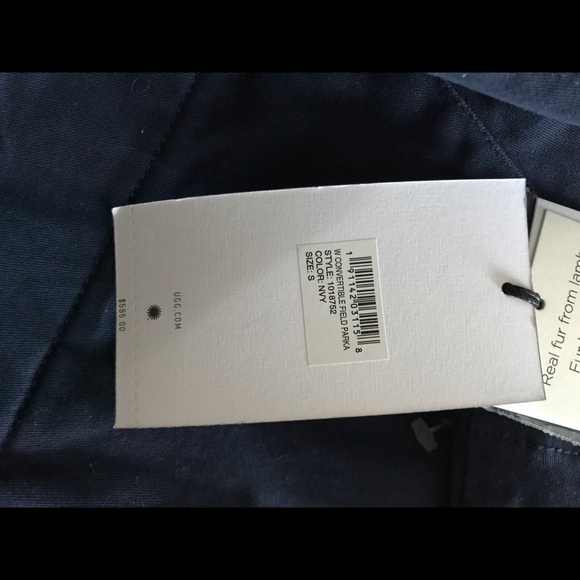 NWT UGG Convertible Field Parka Navy - Picture 6 of 8